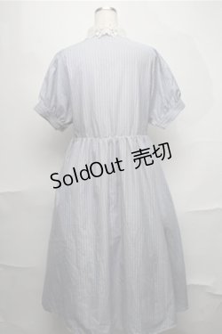 画像2: m petit by misako / ストライプワンピース  サックス S-25-08-25-032-LO-OP-HR-ZS
