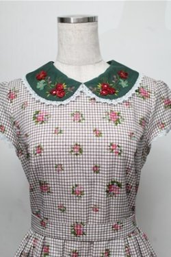 画像3: Jane Marple / ローズブーケワンピース  ピンクｘグリーン S-25-08-25-037-JM-OP-AS-ZS