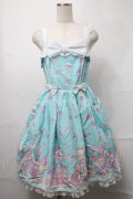 Angelic Pretty / MilkyPlanetジャンパースカート  サックス S-25-08-26-043-AP-OP-HR-ZS