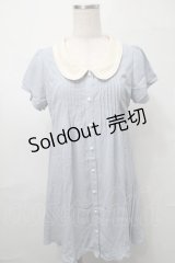 LODISPOTTO / バイカラーシャツワンピース  サックス S-25-08-26-044-LO-OP-HR-ZT100