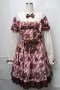 Angelic Pretty / Bear’s Chocolaterieワンピース  ピンク S-25-08-26-049-AP-OP-HR-ZS