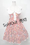 metamorphose / ビスケット柄襟付きワンピース  赤 S-25-08-26-051-ME-OP-HR-ZS