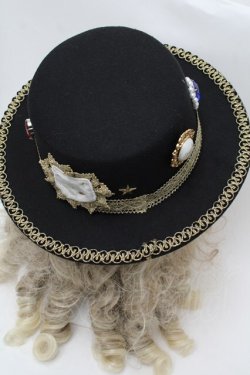 画像3: Angelic Pretty / Noble Collection Hat  黒 S-25-08-26-006-AP-AC-HR-ZS