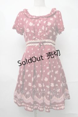 画像1: LODISPOTTO / 花柄ワンピース  ワイン S-25-08-26-053-LO-OP-HR-ZS