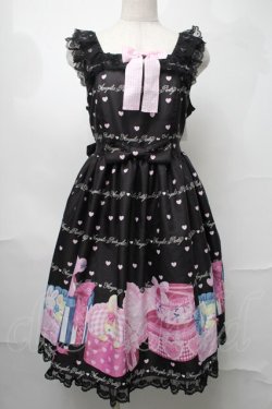 画像1: Angelic Pretty / Lovely Toyboxジャンパースカート  黒 S-25-08-26-054-AP-OP-HR-ZS