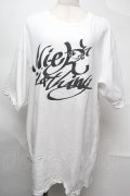 NieR Clothing / プリントTシャツ  白 S-25-08-26-008-PU-TO-HR-ZS