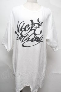 NieR Clothing / プリントTシャツ  白 S-25-08-26-008-PU-TO-HR-ZT354