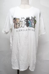 NieR Clothing / プリントTシャツ  白 S-25-08-26-009-PU-TO-HR-ZT355