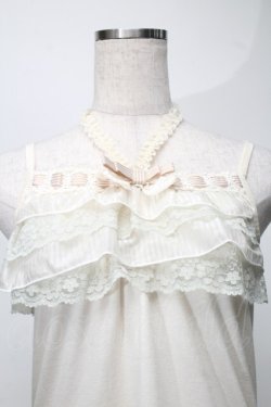 画像3: axes femme / 胸元ティアードレースキャミ  キナリ S-25-08-26-017-AX-TO-HR-ZS