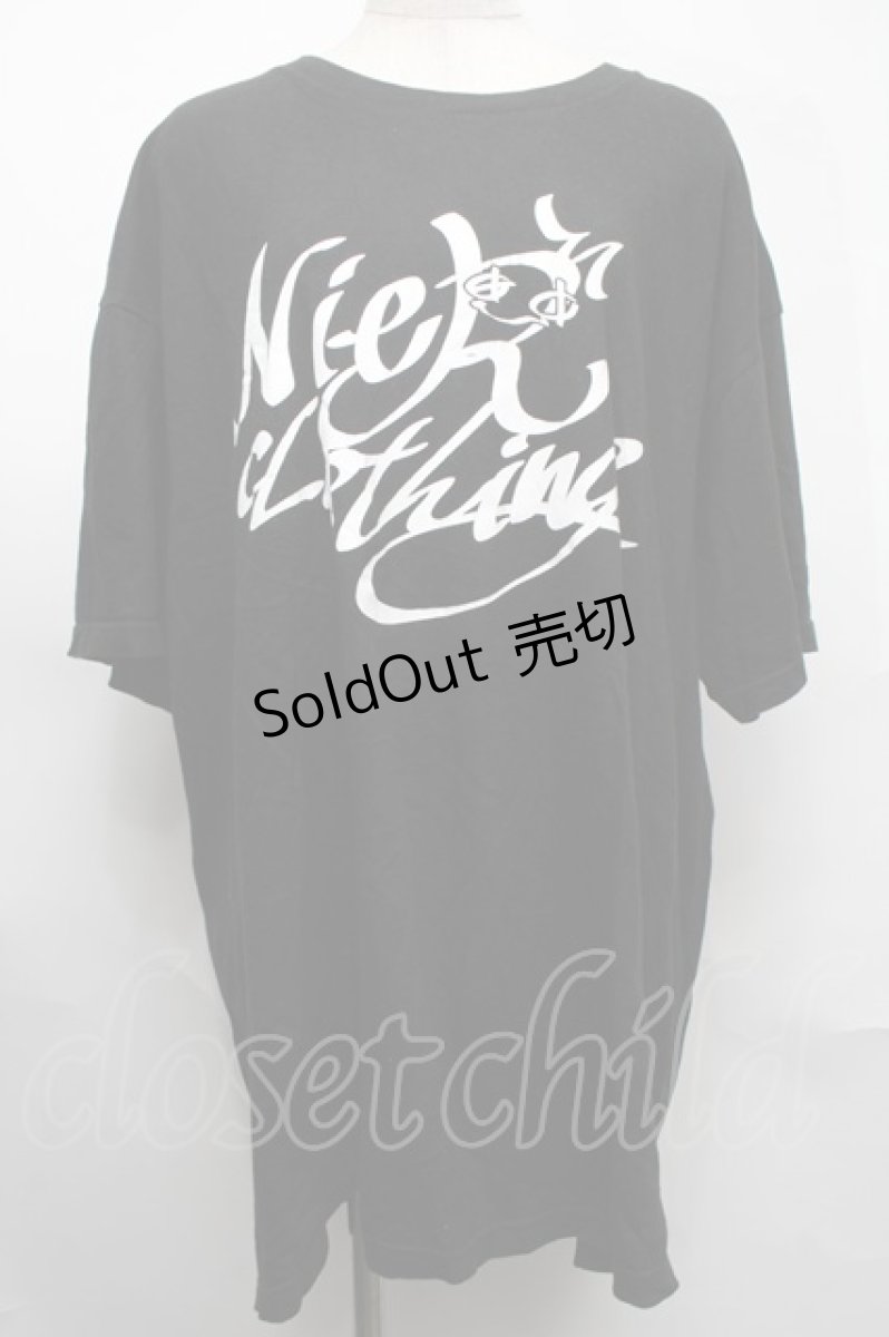 画像1: NieR CLOTHING / プリントTシャツ  黒 S-25-08-26-027-PU-TO-HR-ZT355 (1)