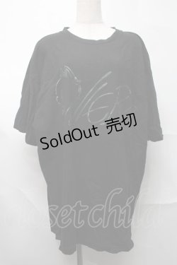 画像1: NieR Clothing / プリントTシャツ  黒 S-25-08-26-028-PU-TO-HR-ZY
