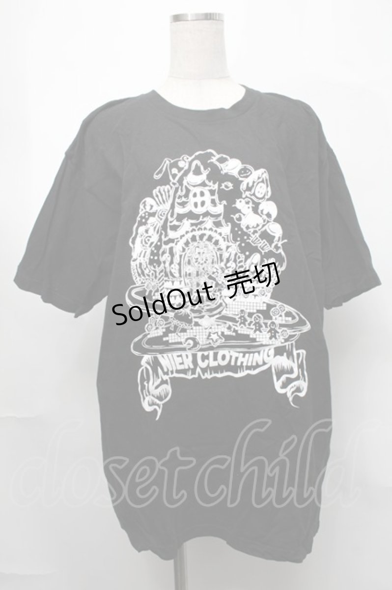 画像1: NieR CLOTHING / プリントTシャツ  黒 S-25-08-26-029-PU-TO-HR-ZT355 (1)