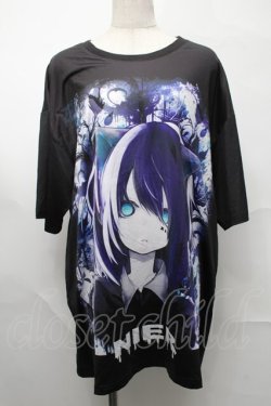 画像1: NieR Clothing / 転写Tシャツ  黒 S-25-08-26-030-PU-TS-HR-ZS