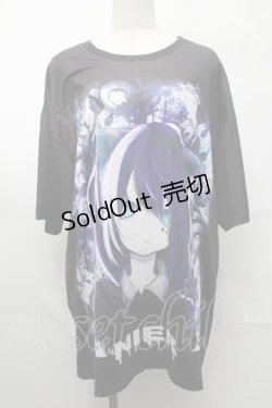 画像1: NieR Clothing / 転写Tシャツ  黒 S-25-08-26-030-PU-TS-HR-ZY