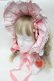 画像1: BABY,THE STARS SHINE BRIGHT / Rose Lace Rococoボンネット  ピンク S-25-08-26-005-BA-AC-AS-ZS (1)