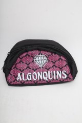 ALGONQUINS / ポーチ  黒Ｘピンク S-25-08-27-001-AL-ZA-HR-ZT-K025