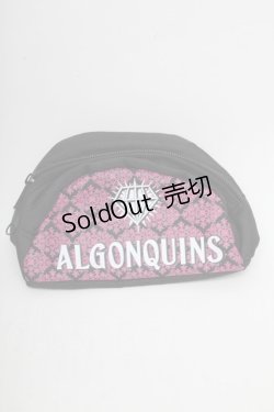 画像1: ALGONQUINS / ポーチ  黒Ｘピンク S-25-08-27-001-AL-ZA-HR-ZT-K025