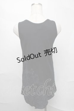 画像2: ALGONQUINS / プリントタンクトップ  黒 S-25-08-27-038-AL-TO-HR-ZS