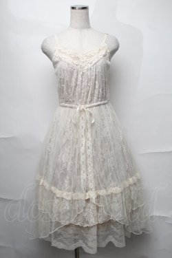 画像1: axes femme /【タグ付き】20th/レースワンピース  キナリ S-25-08-27-042-AX-OP-AS-ZS