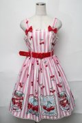 Angelic Pretty / Cherry Stampジャンパースカート  ピンク S-25-08-27-047-AP-OP-HR-ZS