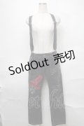 ALGONQUINS / サス付きワッペンデニムパンツ  グレー S-25-08-27-061-AL-PA-HR-ZS