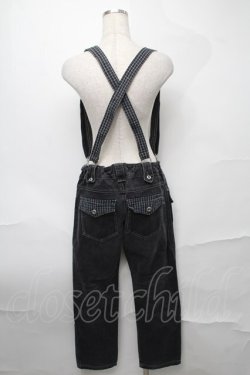 画像2: ALGONQUINS / サス付きワッペンデニムパンツ  グレー S-25-08-27-061-AL-PA-HR-ZS