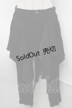 画像1: ALGONQUINS / サルエルパンツ  黒 S-25-08-27-062-AL-PA-HR-ZS