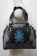 画像1: ALGONQUINS / 刺繍クロスバッグ  黒Ｘ青 S-25-08-27-006-AL-BG-HR-ZS (1)