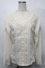 axes femme / マトン袖ビクトリアンブラウス  キナリ S-25-08-27-015-AX-BL-AS-ZS