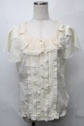 axes femme / レースフリルブラウス   S-25-08-27-018-AX-BL-AS-ZS