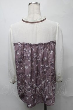 画像2: axes femme kawaii /薔薇刺繍ブラウス  ピンクｘオフ S-25-08-27-020-AX-BL-ET-ZS