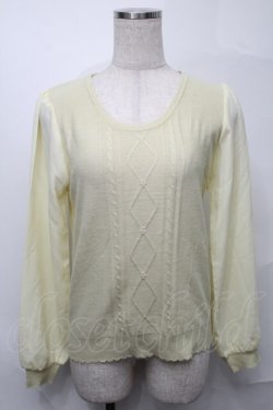 画像1: axes femme / トップス  イエロー S-25-08-27-021-AX-TO-AS-ZS
