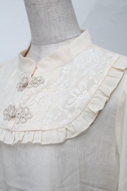 画像3: axes femme kawaii / チャイナシフォンブラウス M オフ S-25-08-27-024-AX-TO-AS-ZS