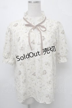 画像1: axes femme POETIQUE / ディズニーバンビ/ブラウス  ベージュ S-25-08-27-026-AX-BL-HR-ZS