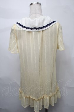 画像2: axes femme / Aラインセーラーブラウス M イエロー S-25-08-27-027-AX-BL-SZ-ZS