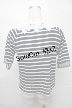 画像2: axes femme / トップス  紺ｘ白 S-25-08-27-034-AX-TO-AS-ZS