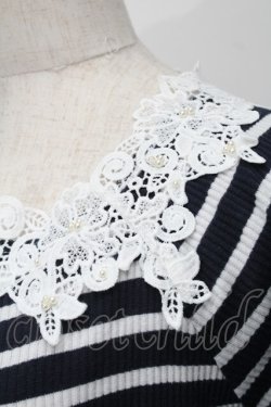 画像3: axes femme / トップス  紺ｘ白 S-25-08-27-034-AX-TO-AS-ZS