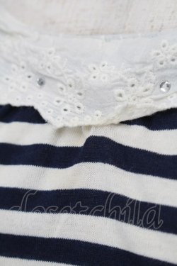 画像4: axes femme / トップス  紺ｘオフ S-25-08-27-035-AX-TO-AS-ZS