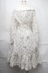 画像2: Aurora Borealis 北端晨曦（海外ブランド） / 花柄コットンレースワンピース  白 S-25-08-28-040-LO-OP-HR-ZT234 (2)