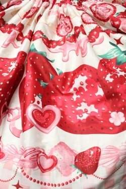 画像4: Dream Lolita(海外ロリータ) / Strawberry Creamジャンパースカート  ピンク S-25-08-28-044-LO-OP-HR-ZS