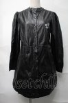 画像1: NieR CLOTHING / フェイクレザーワンピース  黒 S-25-08-28-047-PU-OP-HR-ZY (1)