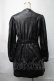 画像2: NieR Clothing / フェイクレザーワンピース  黒 S-25-08-28-047-PU-OP-HR-ZS (2)