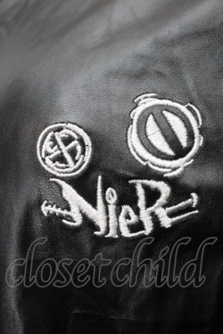 画像3: NieR Clothing / フェイクレザーワンピース  黒 S-25-08-28-047-PU-OP-HR-ZS