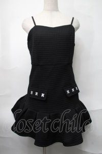 NieR Clothing / キャミワンピース  黒 S-25-08-28-048-PU-OP-HR-ZY