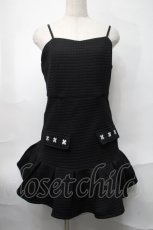 画像1: NieR CLOTHING / キャミワンピース  黒 S-25-08-28-048-PU-OP-HR-ZY (1)