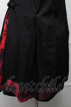 画像3: NieR Clothing / チャイナ服風オフショルワンピース  黒ｘ赤 S-25-08-28-050-PU-OP-HR-ZS
