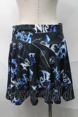 画像2: axes femme / 転写プリントスカート  ブルー S-25-08-28-052-AX-OP-HR-ZS