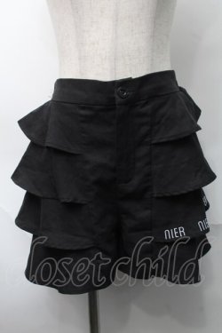 画像1: NieR Clothing / ティアードスカート  黒 S-25-08-28-053-PU-SK-HR-ZS