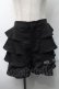 画像1: NieR Clothing / ティアードスカート  黒 S-25-08-28-053-PU-SK-HR-ZS (1)