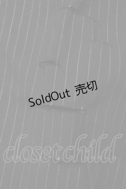 画像4: NieR / ストライプスキニーパンツ  黒 S-25-08-28-054-EL-PA-HR-ZT266